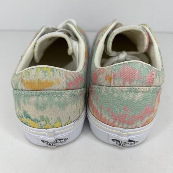 VANS Tie-Dye OLD SKOOL Lace-Up Sneakers Womens Size 6.5 Pastels Pink Green - Picture 4 of 9